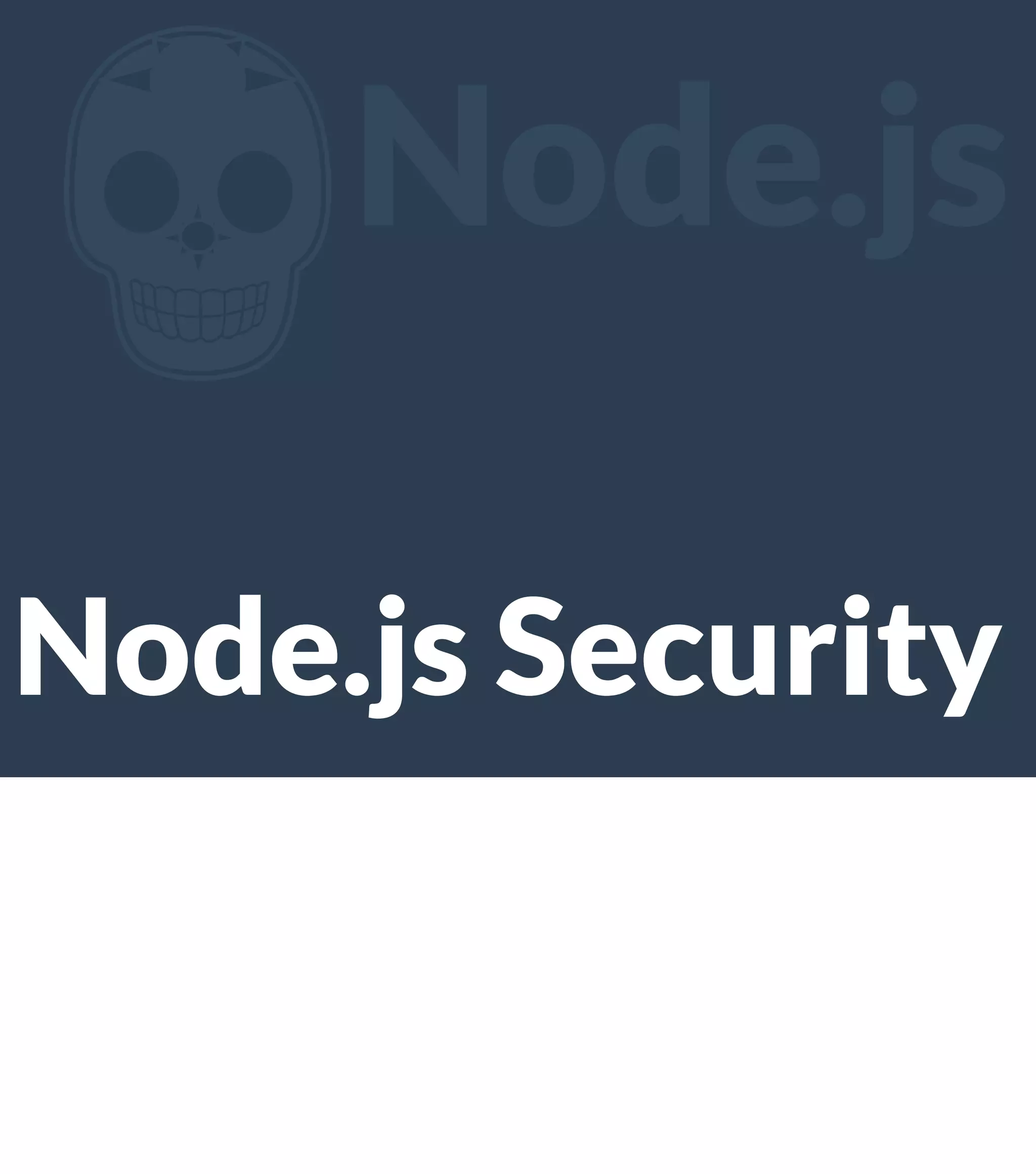 Z Node.js Node.js Security 