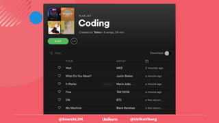 @UlrikaViberg
@SearchLDN
 