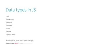 JavaScripts internals #1 | PPT