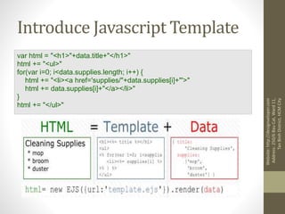 Javascript template engine | PPT