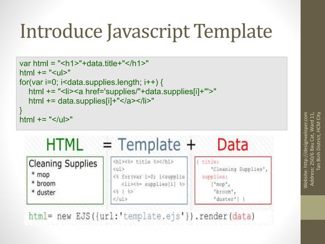 Javascript template engine | PPT
