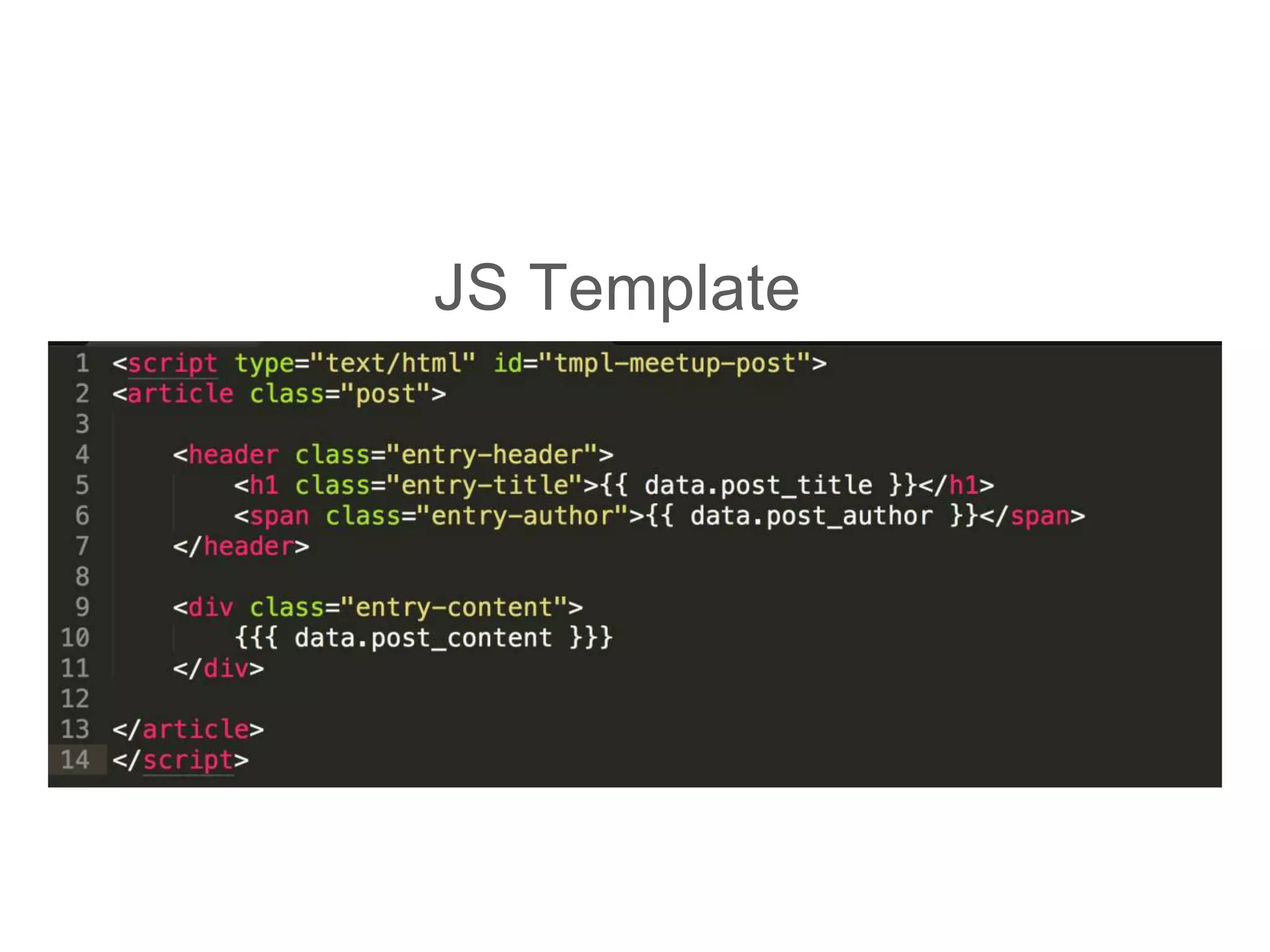 JS Template
 