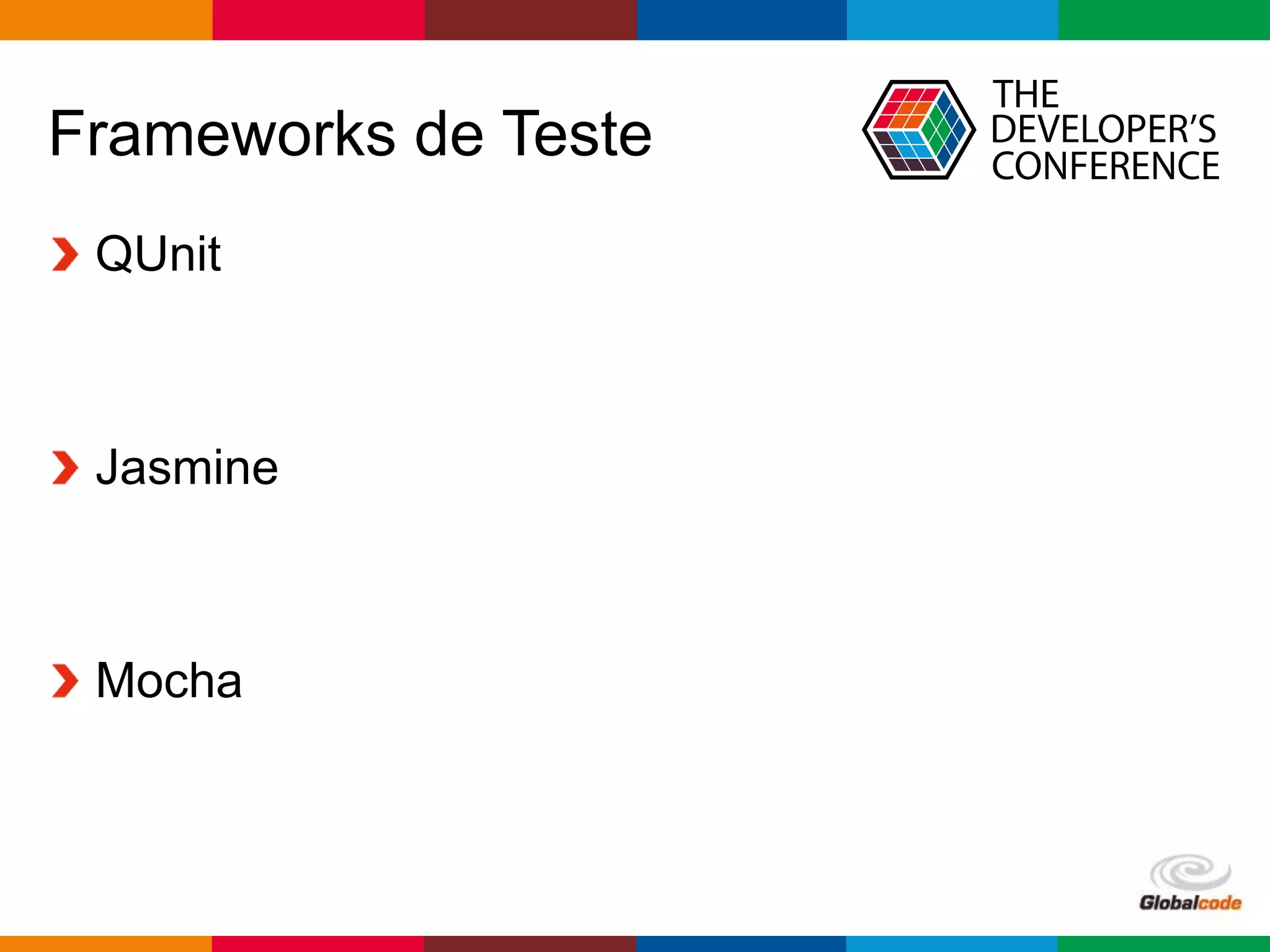 Javascript test frameworks | PPT