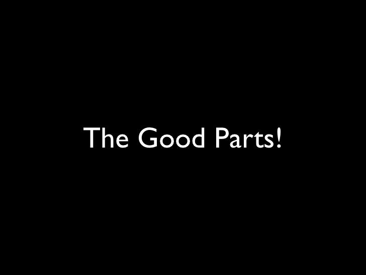 js the good parts js the good parts