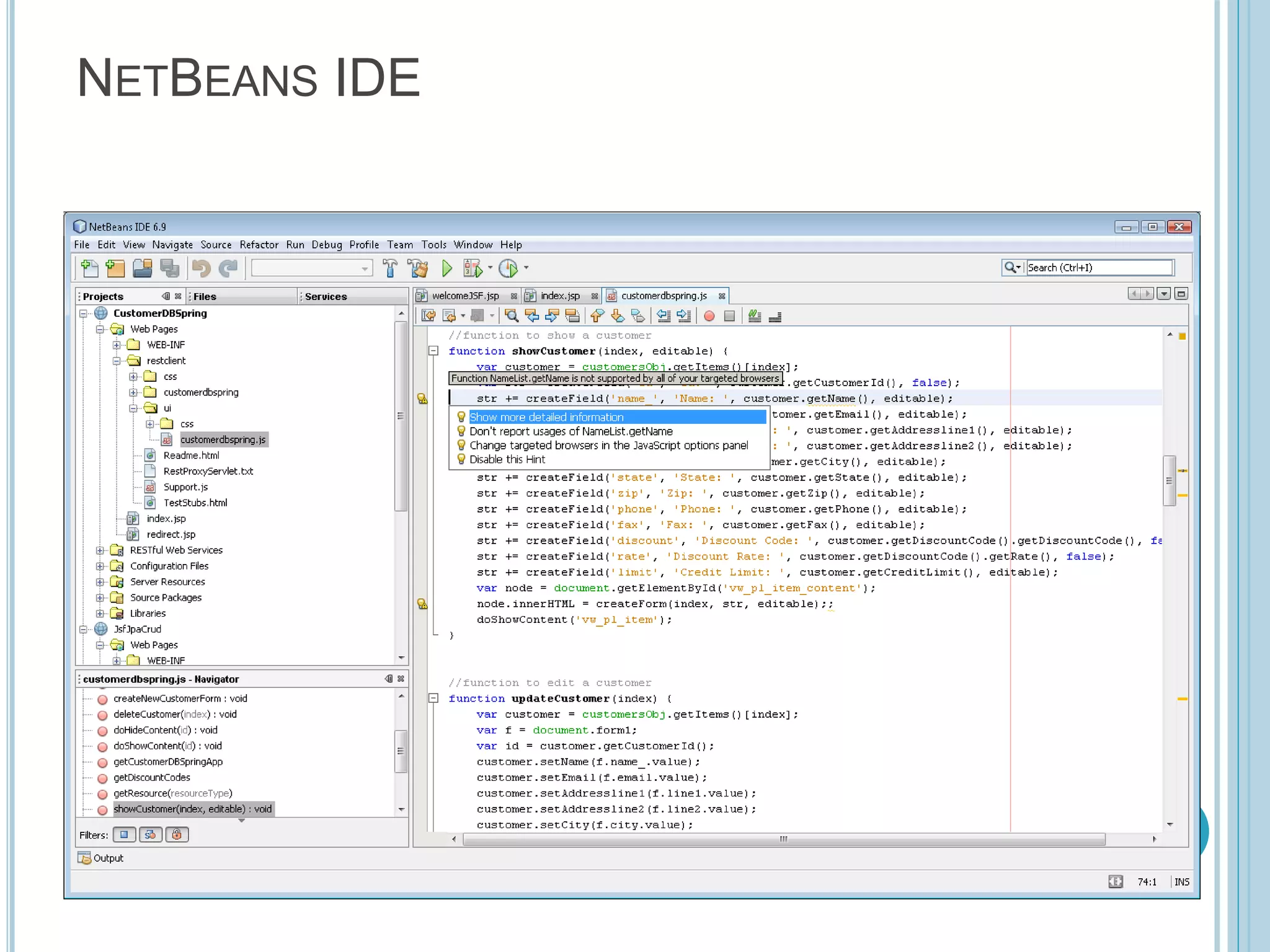 NETBEANS IDE 