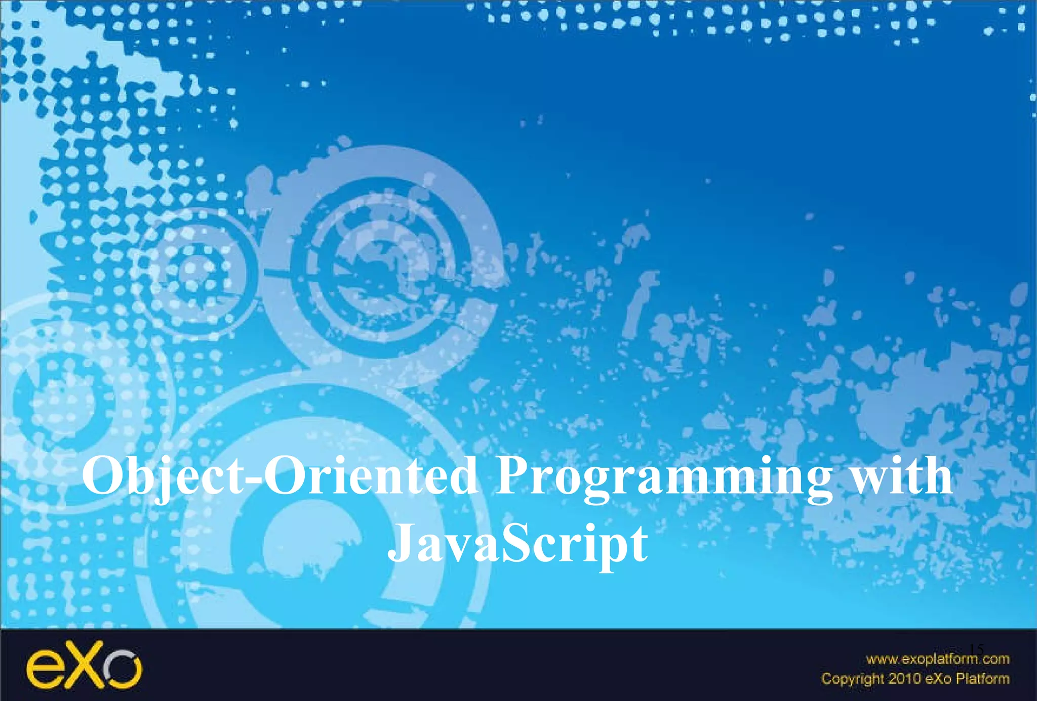 Object-Oriented Programming with JavaScript 