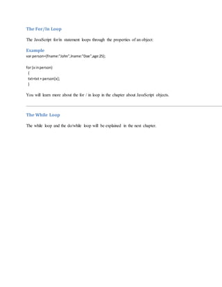 Javascript tutorial | DOCX