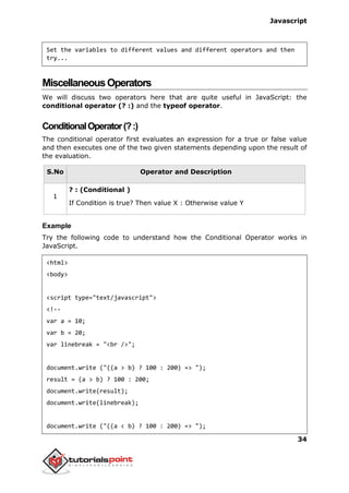 Javascript tutorial | PDF