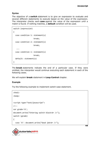 Javascript tutorial | PDF