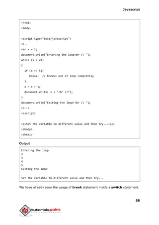 Javascript tutorial | PDF