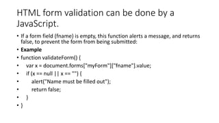 javaScript tutorial | PPT