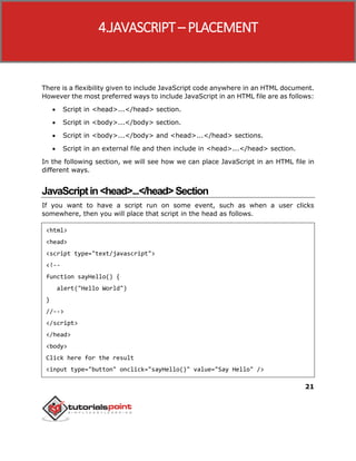 Javascript tutorial | PDF