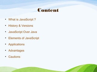 Javascript Basics | PPT