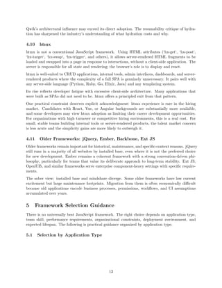 JavaScript Web Frameworks Survey and Guidance | PDF