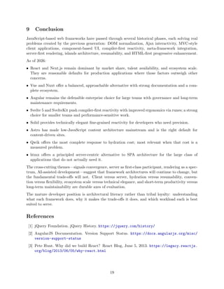 JavaScript Web Frameworks Survey and Guidance | PDF