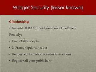External JavaScript Widget Development Best Practices | PPT