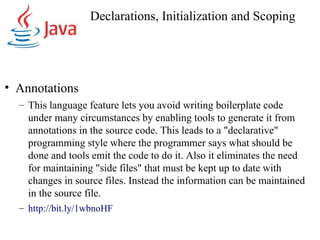 Java se 5 language enhancements & features | PDF