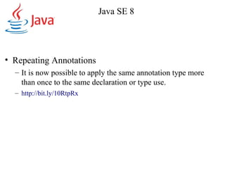 Java se 8 language enhancements & features | PPT