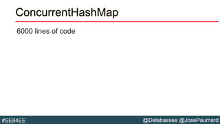 @Delabassee @JosePaumard#SE84EE
ConcurrentHashMap
6000 lines of code
 