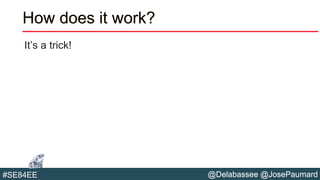@Delabassee @JosePaumard#SE84EE
How does it work?
It’s a trick!
 