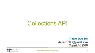 Java SE Advance Chapter4: Collections API