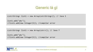 Java SE Advance Chapter5: Java Generic
