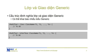 Java SE Advance Chapter5: Java Generic