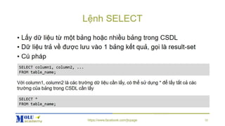 Java SE Advance Chapter6: JDBC