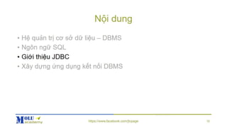 Java SE Advance Chapter6: JDBC