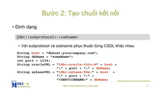 Java SE Advance Chapter6: JDBC