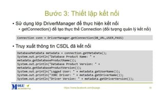 Java SE Advance Chapter6: JDBC