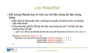 Java SE Advance Chapter6: JDBC