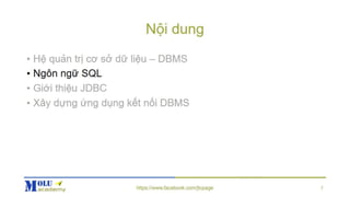 Java SE Advance Chapter6: JDBC