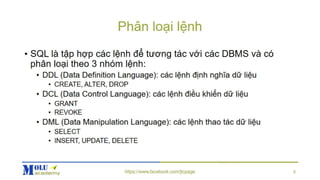 Java SE Advance Chapter6: JDBC