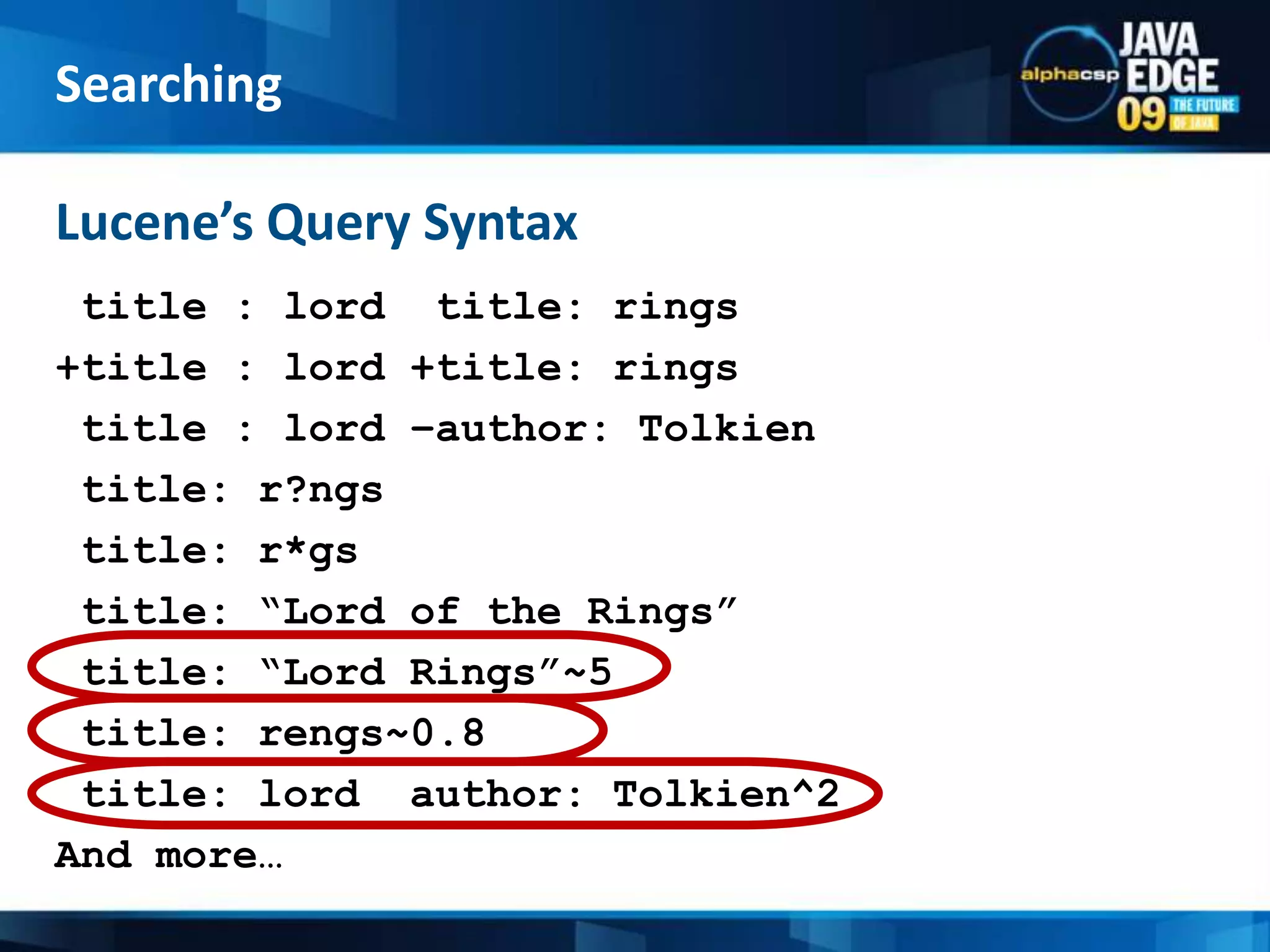 IndexingRrrr!!! I got an OutOfMemoryException!