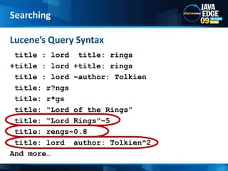 IndexingRrrr!!! I got an OutOfMemoryException!