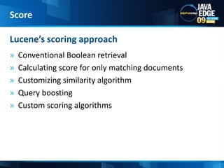 Most based on Vector Space Model of SaltonScore