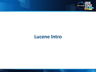 Lucene Intro