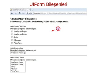 ̧
UIForm Bilesenleri
 