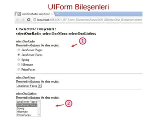 ̧
UIForm Bilesenleri
 