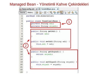 ̈              ̧
Managed Bean - Yonetimli Kahve Cekirdekleri
 