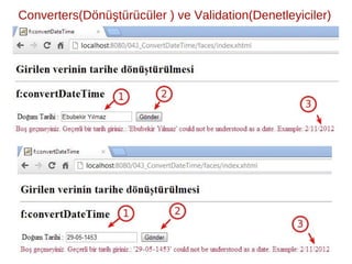 ̈ ̈ ̧ ̈ ̈ ̈
Converters(Donusturuculer ) ve Validation(Denetleyiciler)
 