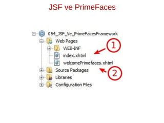 JSF ve PrimeFaces
 