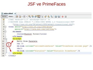JSF ve PrimeFaces
 