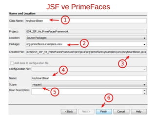 JSF ve PrimeFaces
 