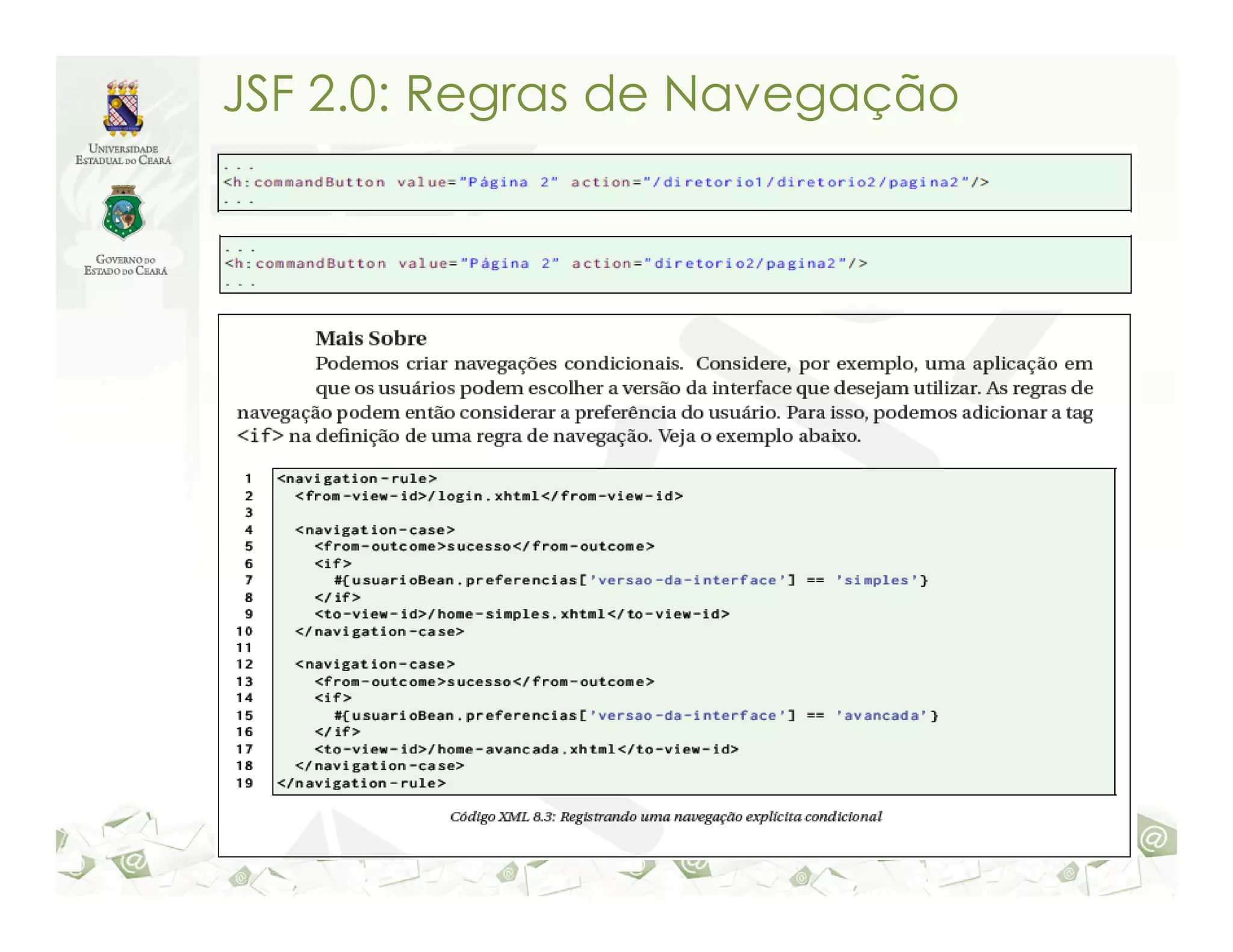 JSF 2.0: Regras de Navegação 