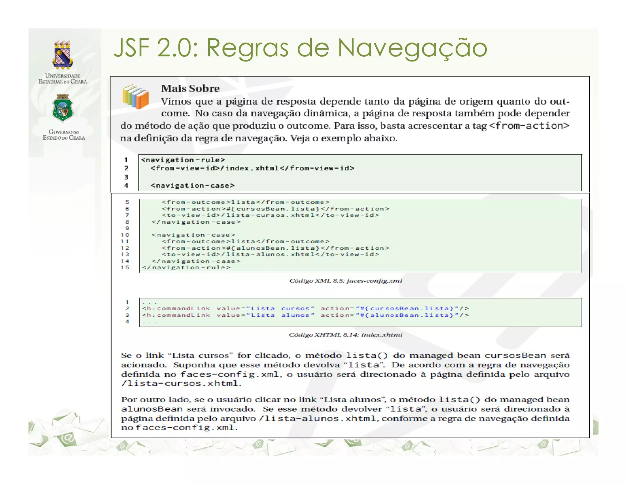 JSF 2.0: Regras de Navegação 
