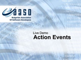 Action Events Live Demo 