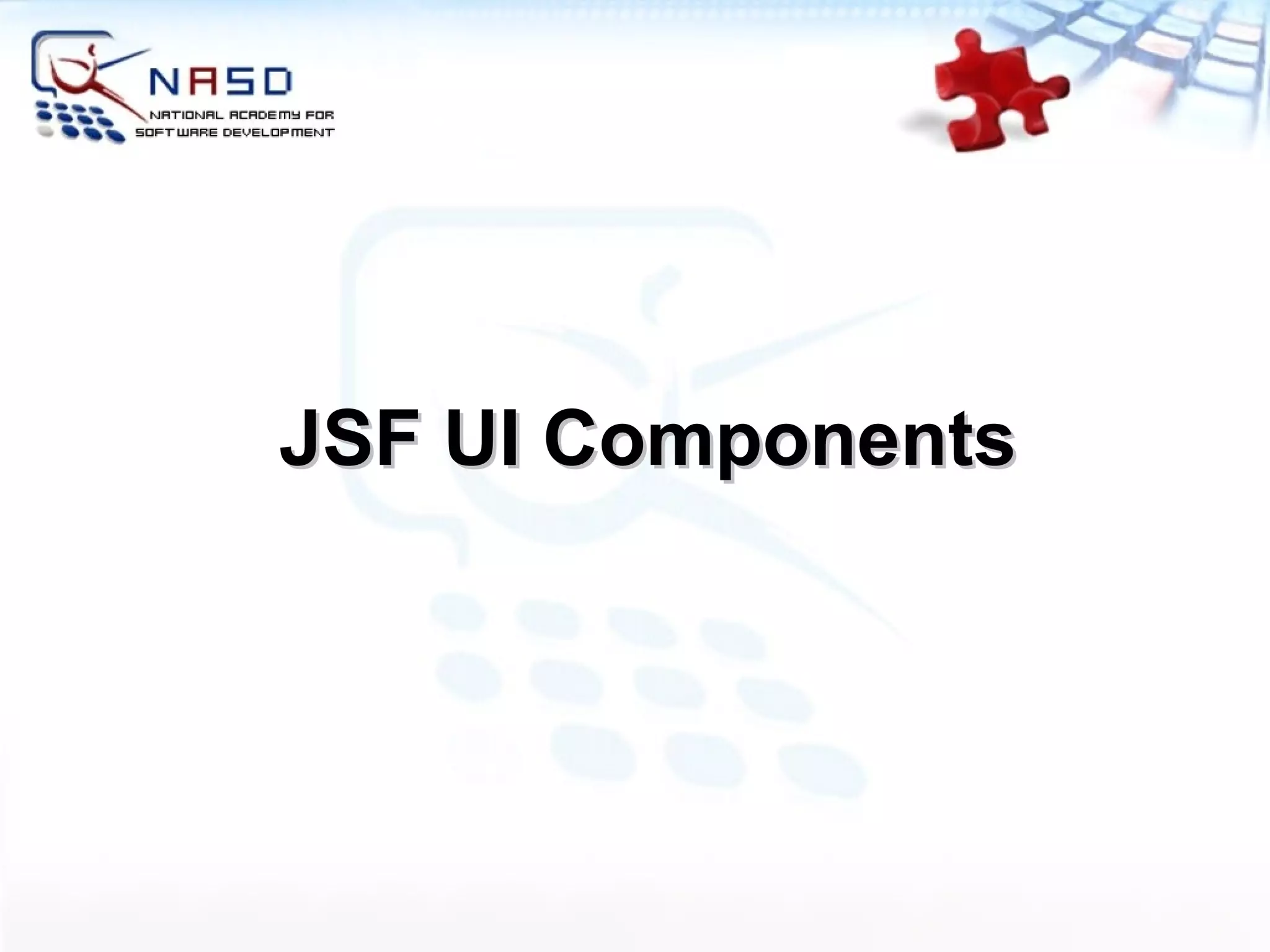 JSF UI Components 