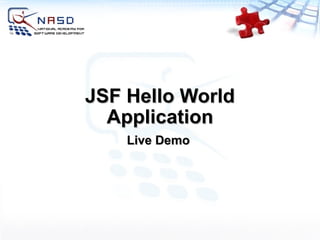 Live Demo JSF Hello World Application 